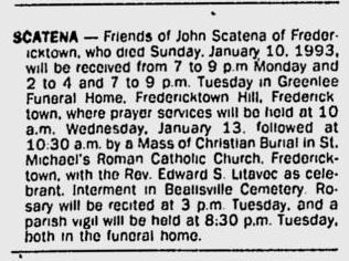 John Scatena obituary
